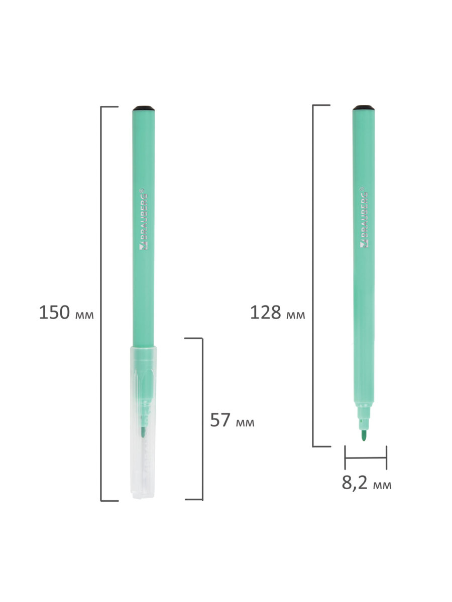 Фломастеры Brauberg 12 цв. - фото 10