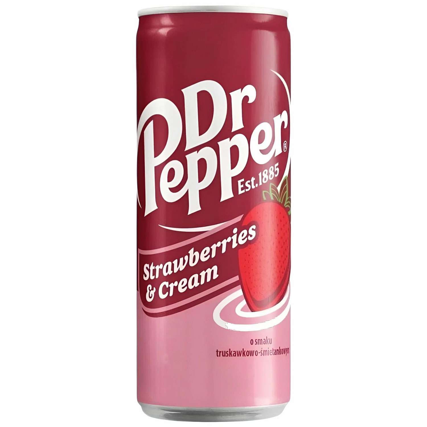 Напиток сильногазированный Dr Pepper Strawberries and Cream 0.33л - фото 1