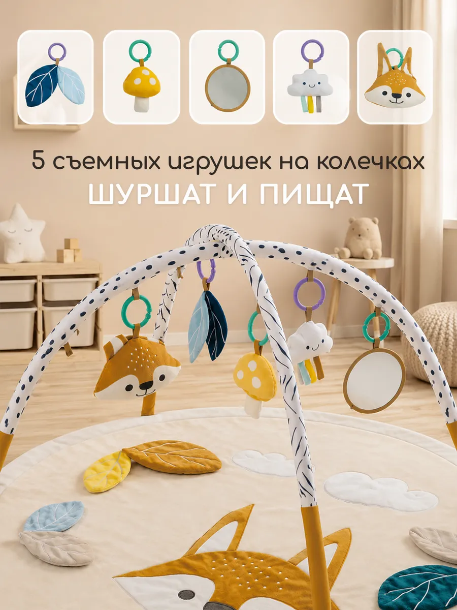 Детский складной коврик Miyoumi 180 x 200 см - фото 3