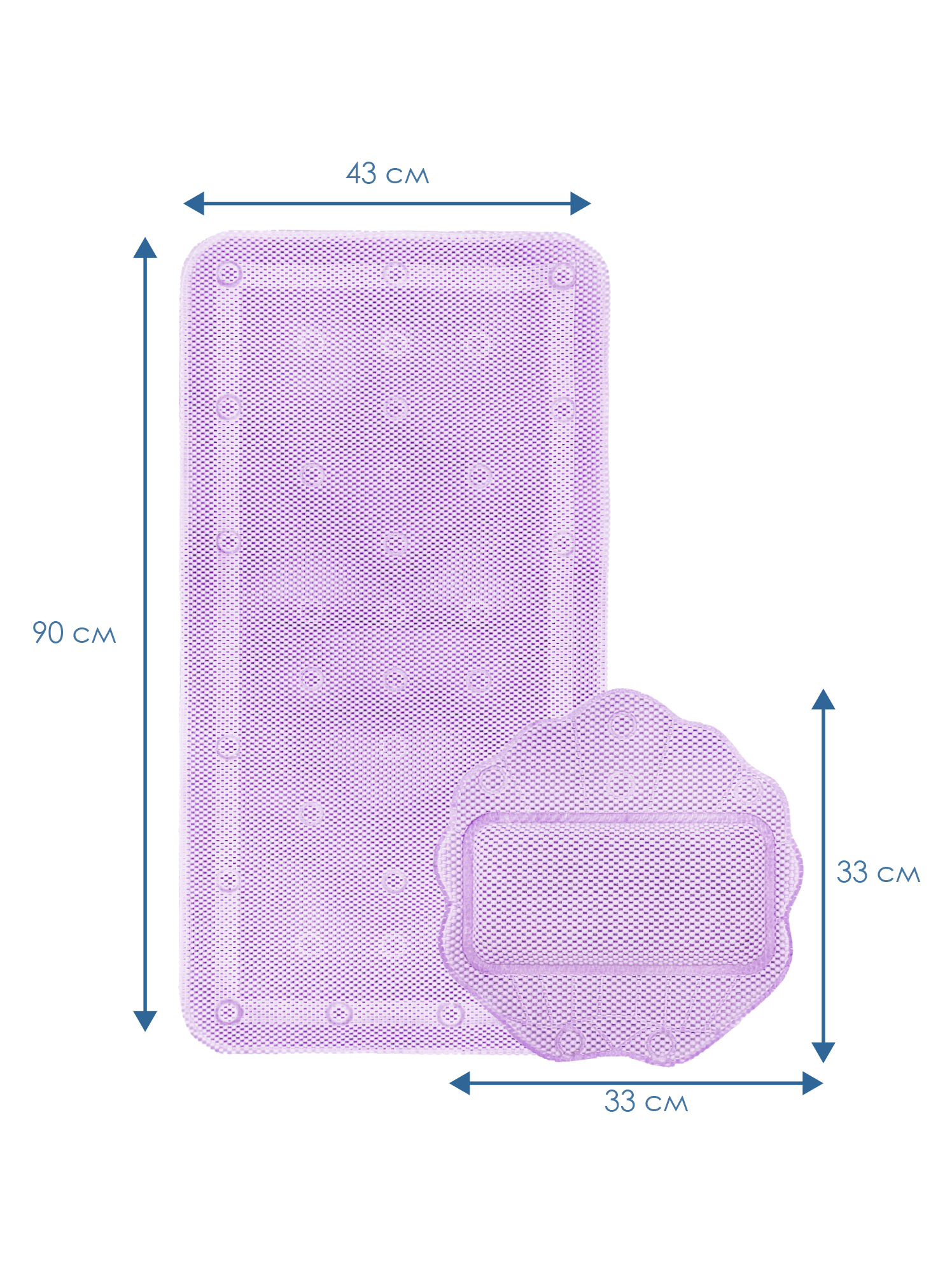 Коврик для ванной VILINA 22 x 43 см - фото 5