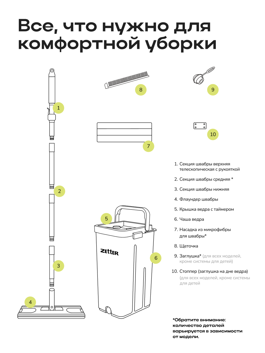 Система для уборки Zetter L 13 л - фото 16