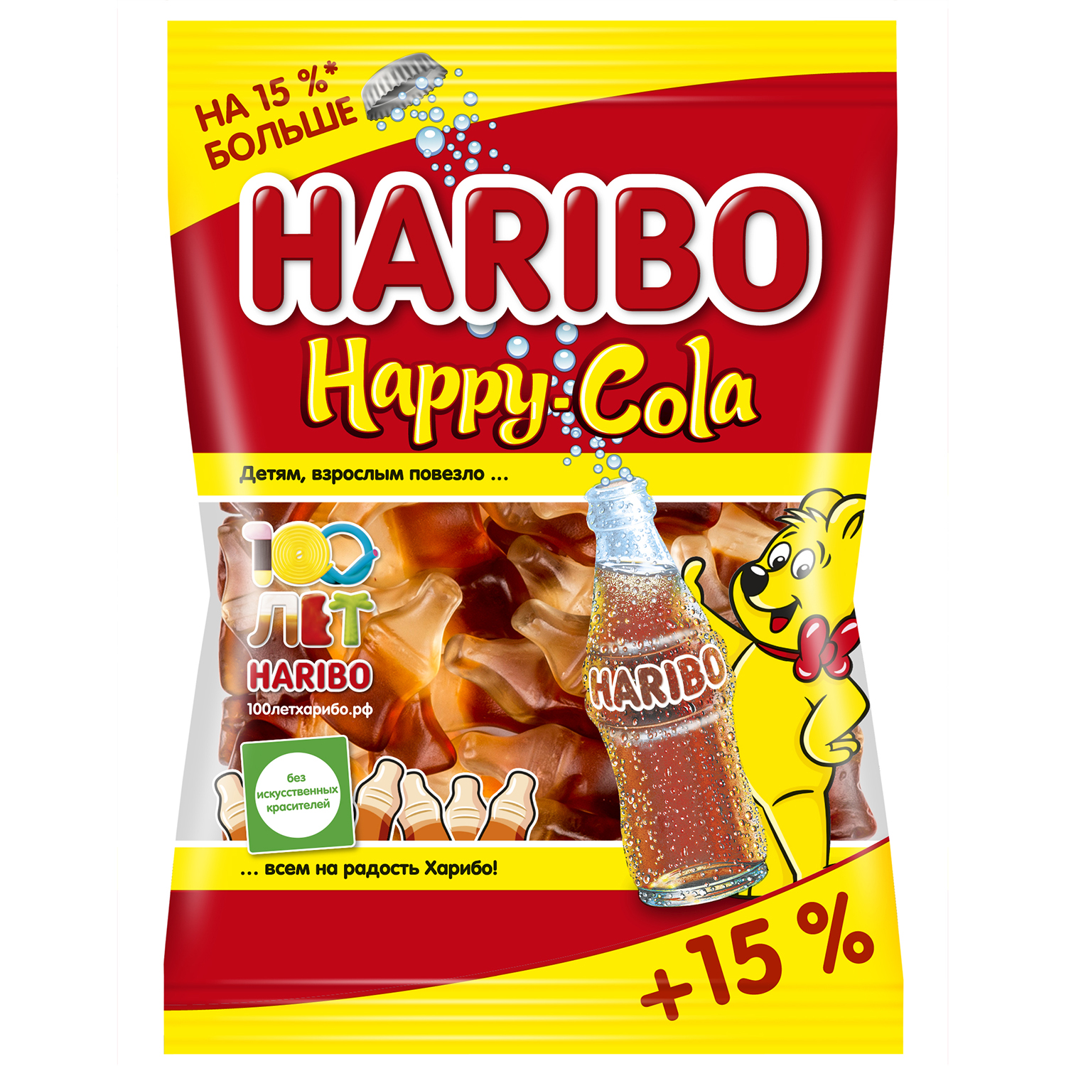 Мармелад жевательный HARIBO Хэппи Кола 80г - фото 1