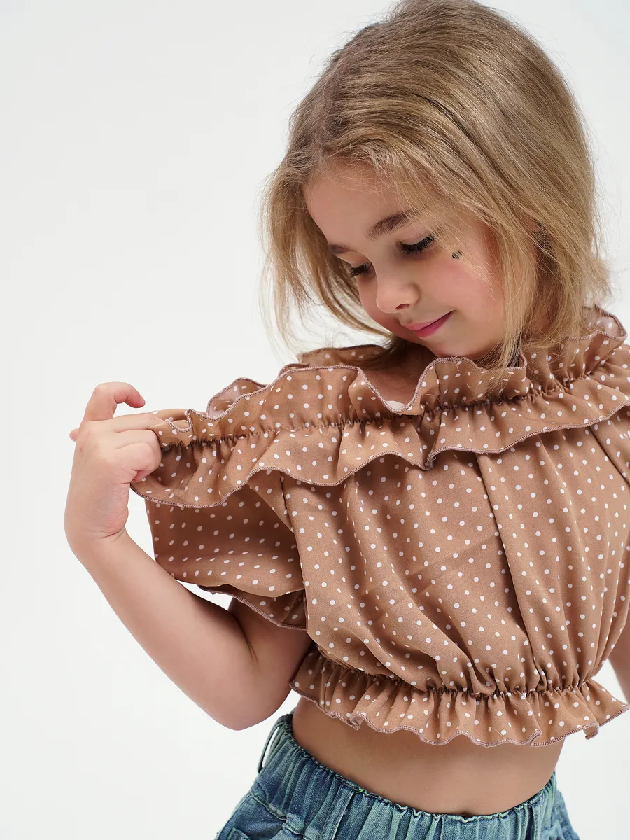 Топ RuStyle Топ-рюшк-гор-беж - фото 6