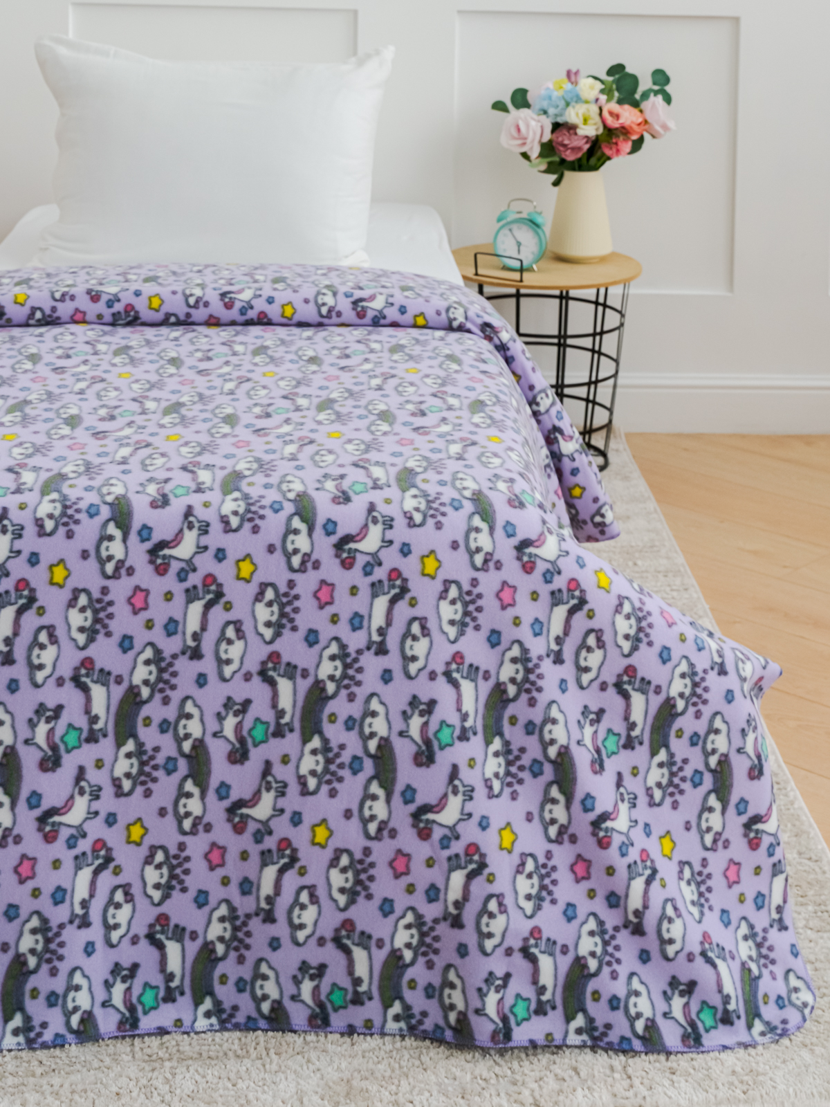 Плед Павлинка Единорожик 150 x 200 см флис - фото 6