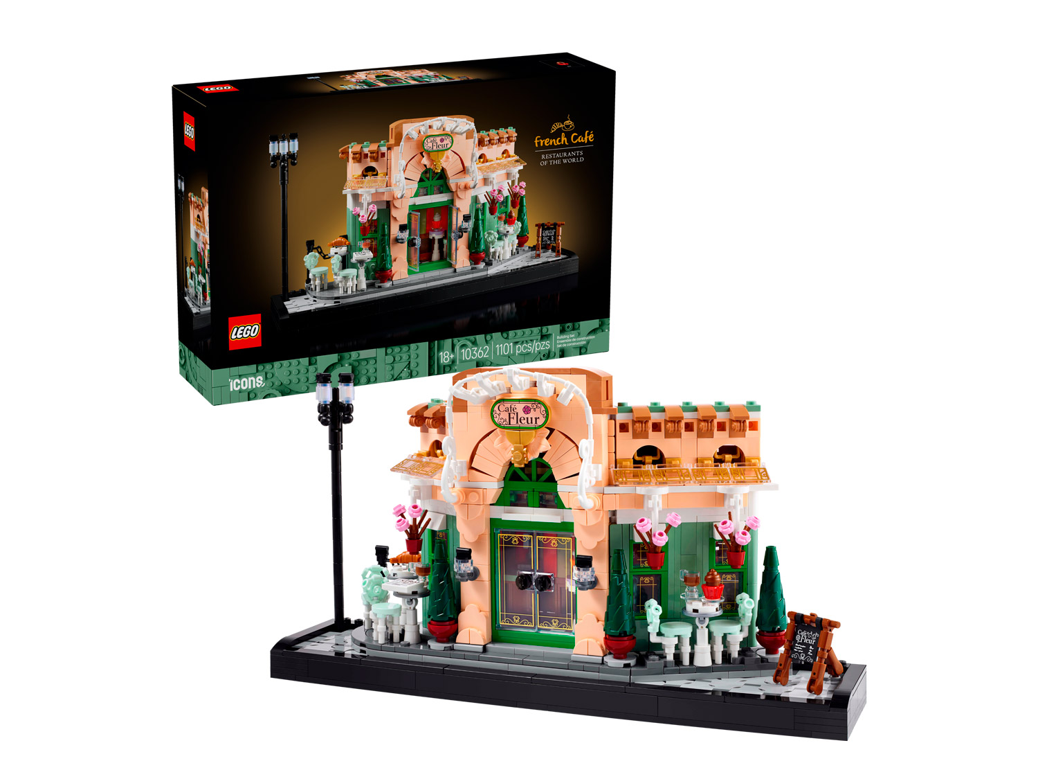 Конструктор LEGO Icons Французское кафе 1101 дет. - фото 1