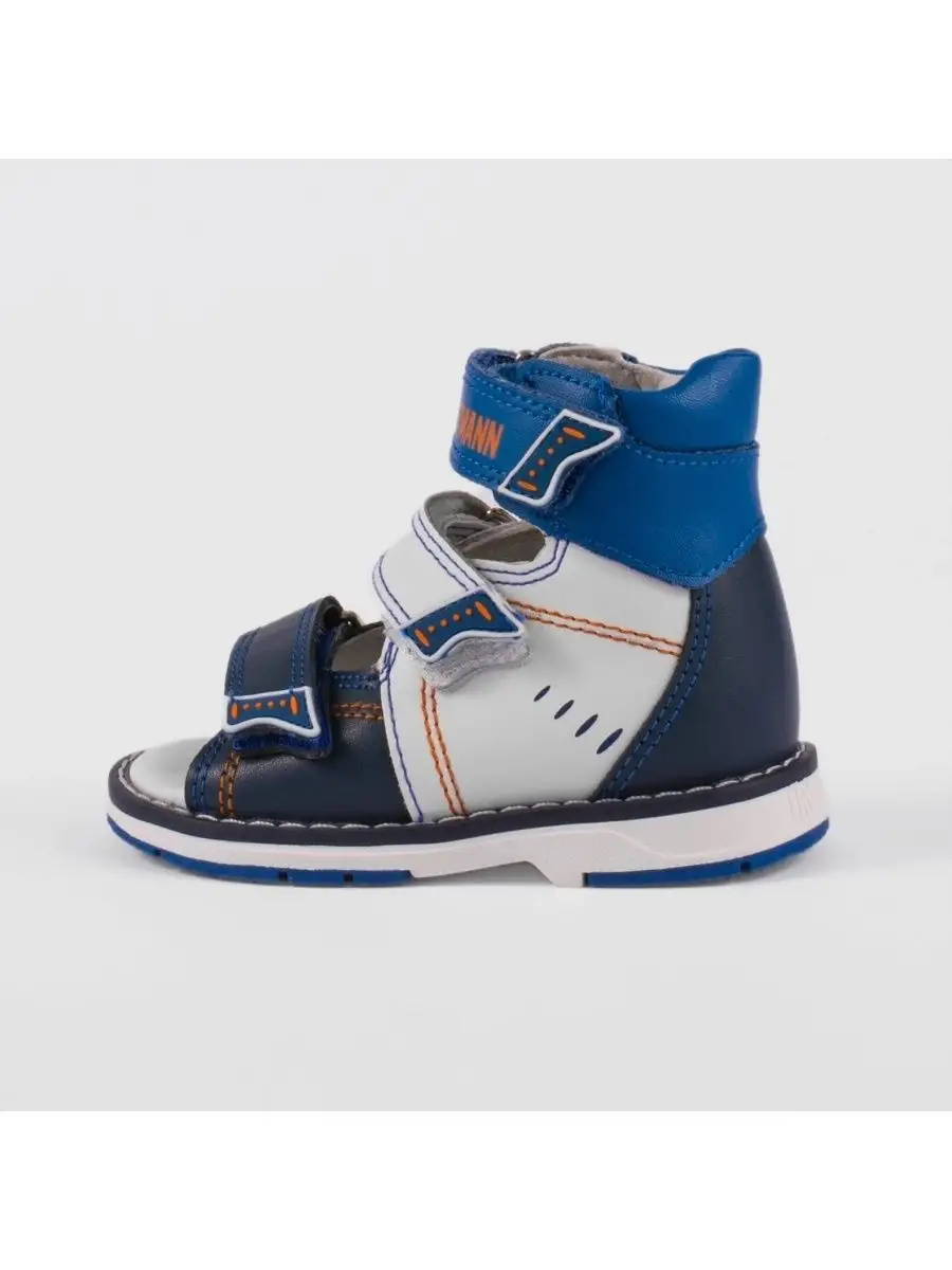 Сандалии ORTMANN kids 26.16_Sven_белый/синий - фото 4