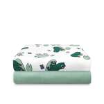 Комплект пелёнок Mjolk Лягушки/Magic Mint 120*85 2 шт.