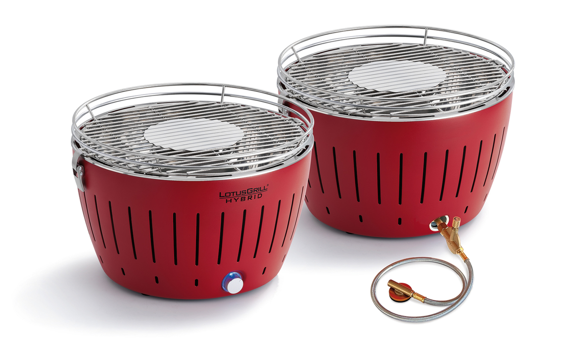 Гриль LotusGrill Classic Hybrid 34 см огненно-красный - фото 1