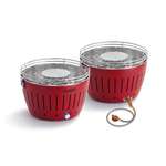 Гриль LotusGrill Classic Hybrid 34 см огненно-красный
