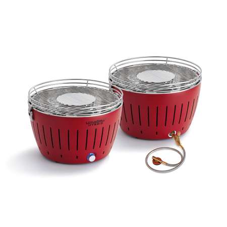 Гриль LotusGrill Classic Hybrid 34 см огненно-красный
