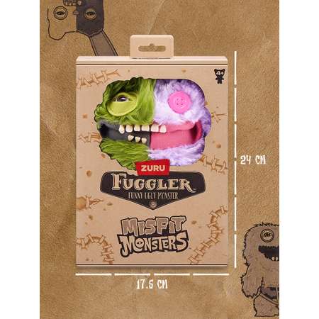 Мягкая игрушка FUGGLER Зубастик Половинки 24 см