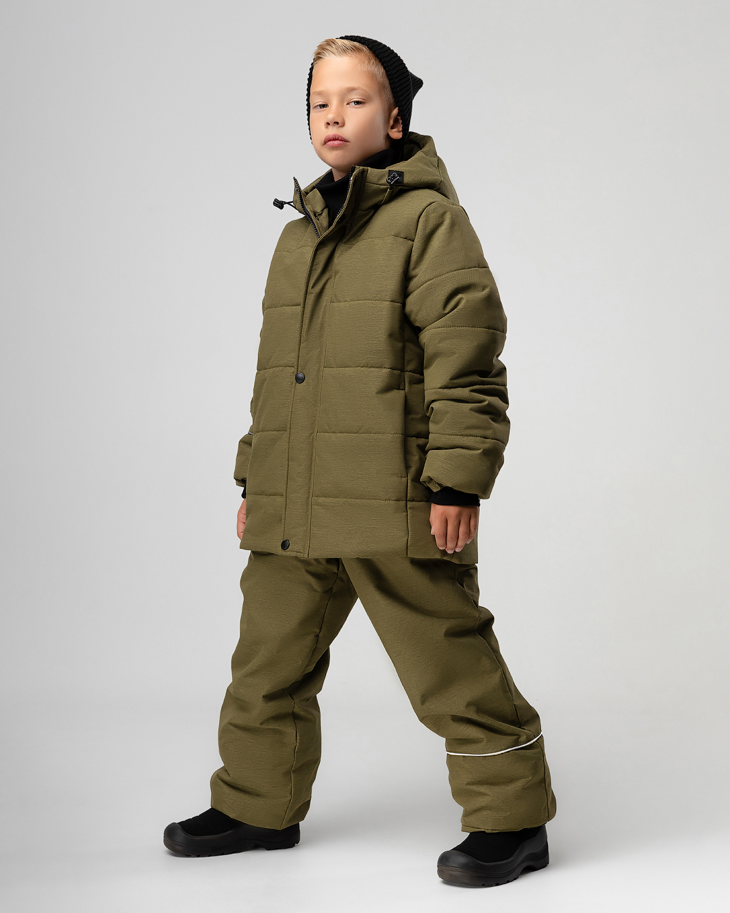 Костюм Bodo 32-74MU_оливковый меланж - фото 1