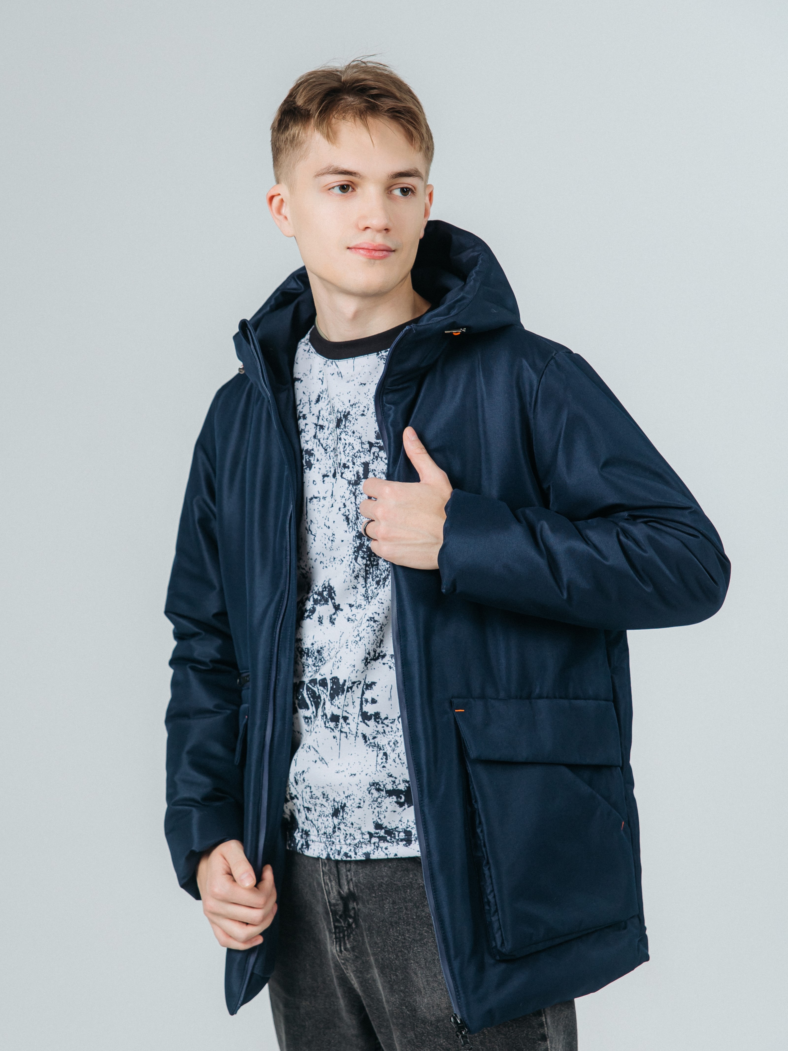 Куртка Аврора 1086-М/темно-синий - фото 1