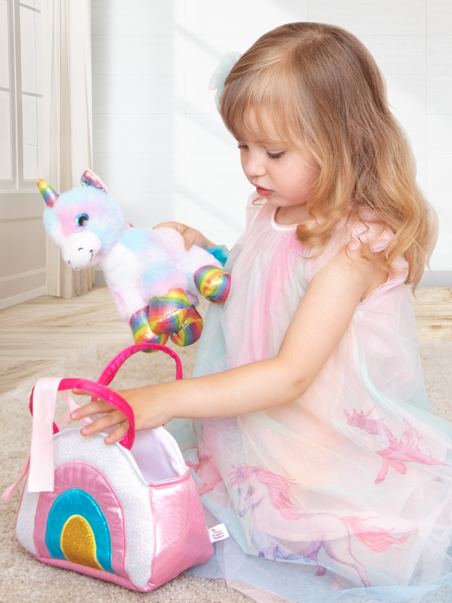 Игрушка мягкая Fluffy Family единорог 20 см - фото 5