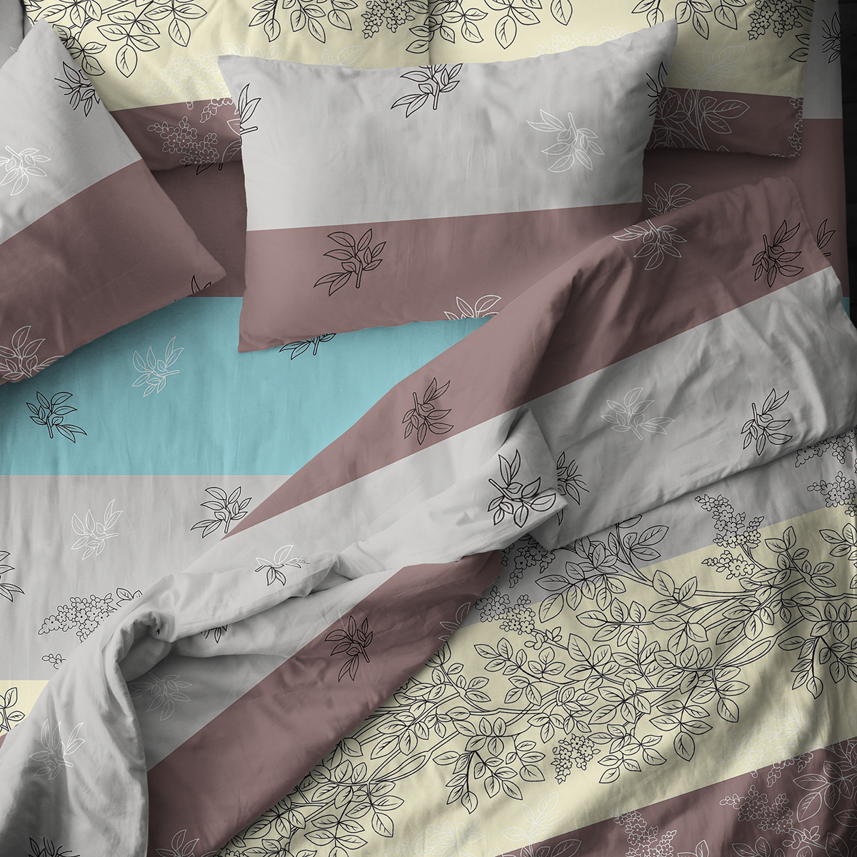 Комплект постельного белья Спал Спалыч Миндаль двуспальный 4 предм. - фото 4