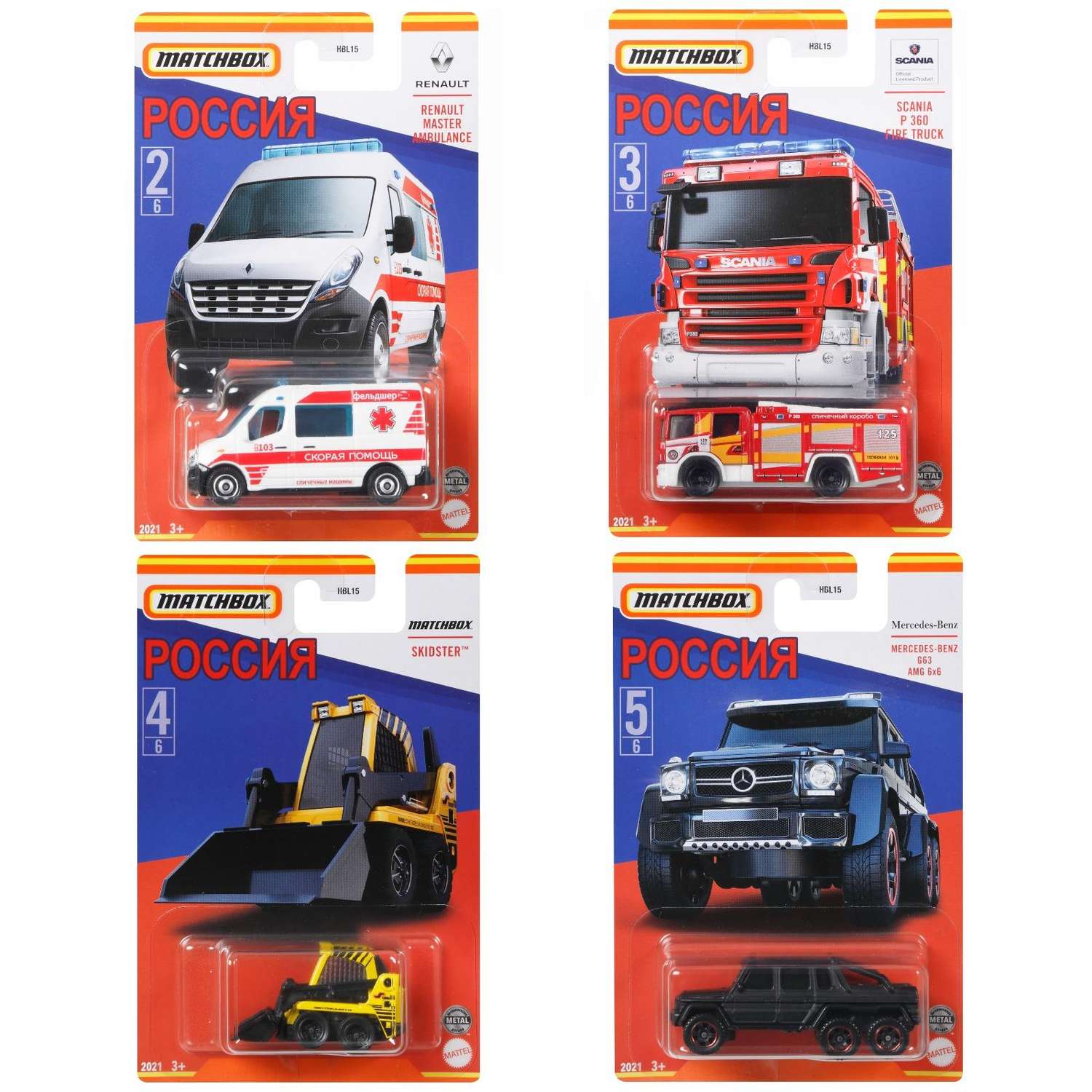 Автомобиль Matchbox Россия в ассортименте HBL15 - фото 2