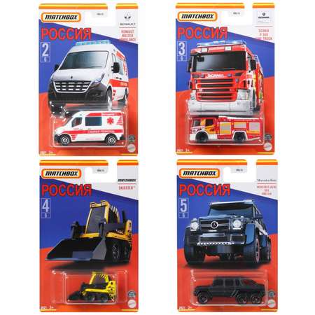 Автомобиль Matchbox Россия в ассортименте