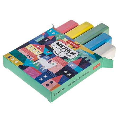 Мел сухой Hatber 5 шт.