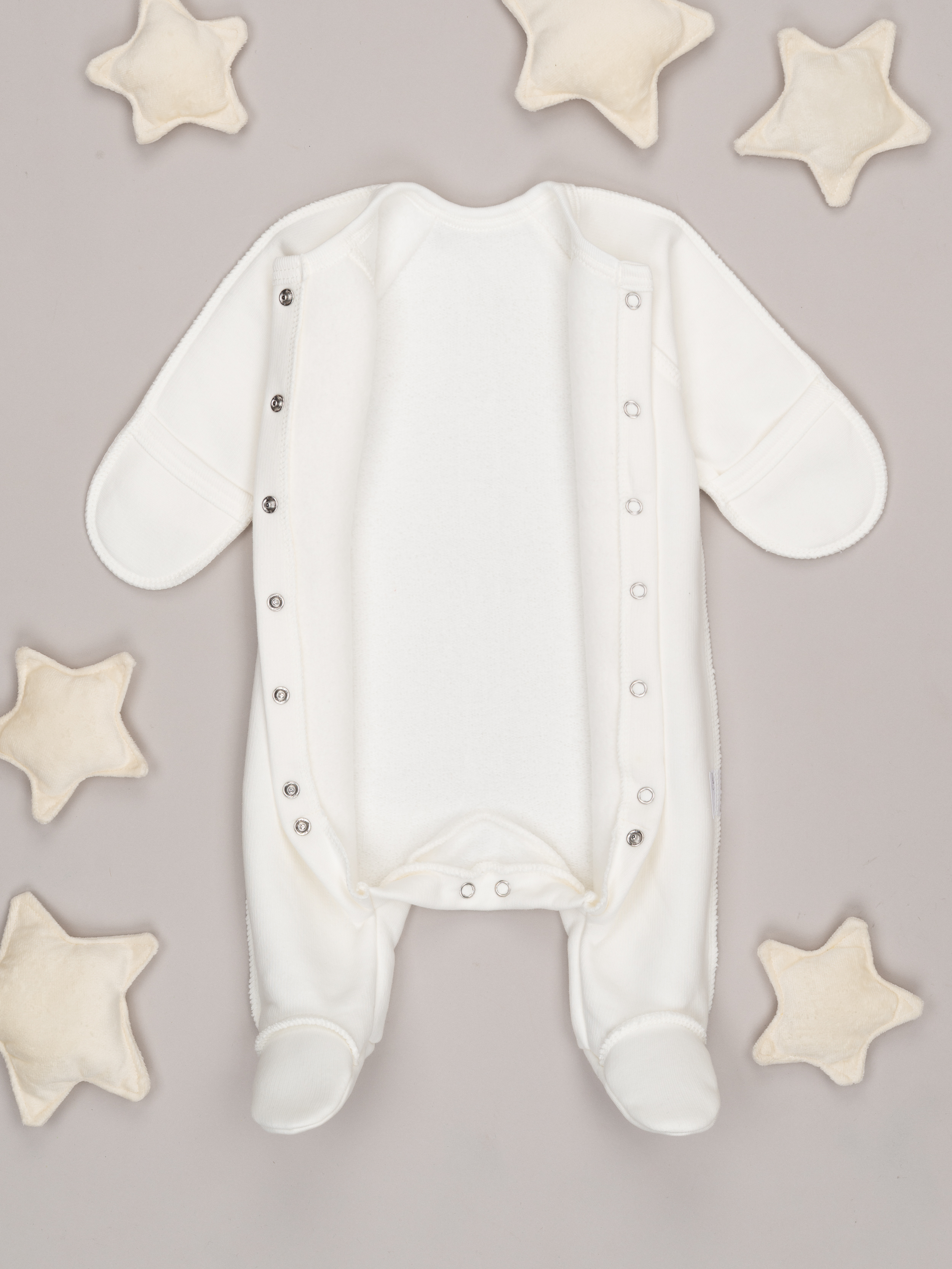 Комбинезон ТРИЯ 1131 футер 3-х нитка экрю - фото 3