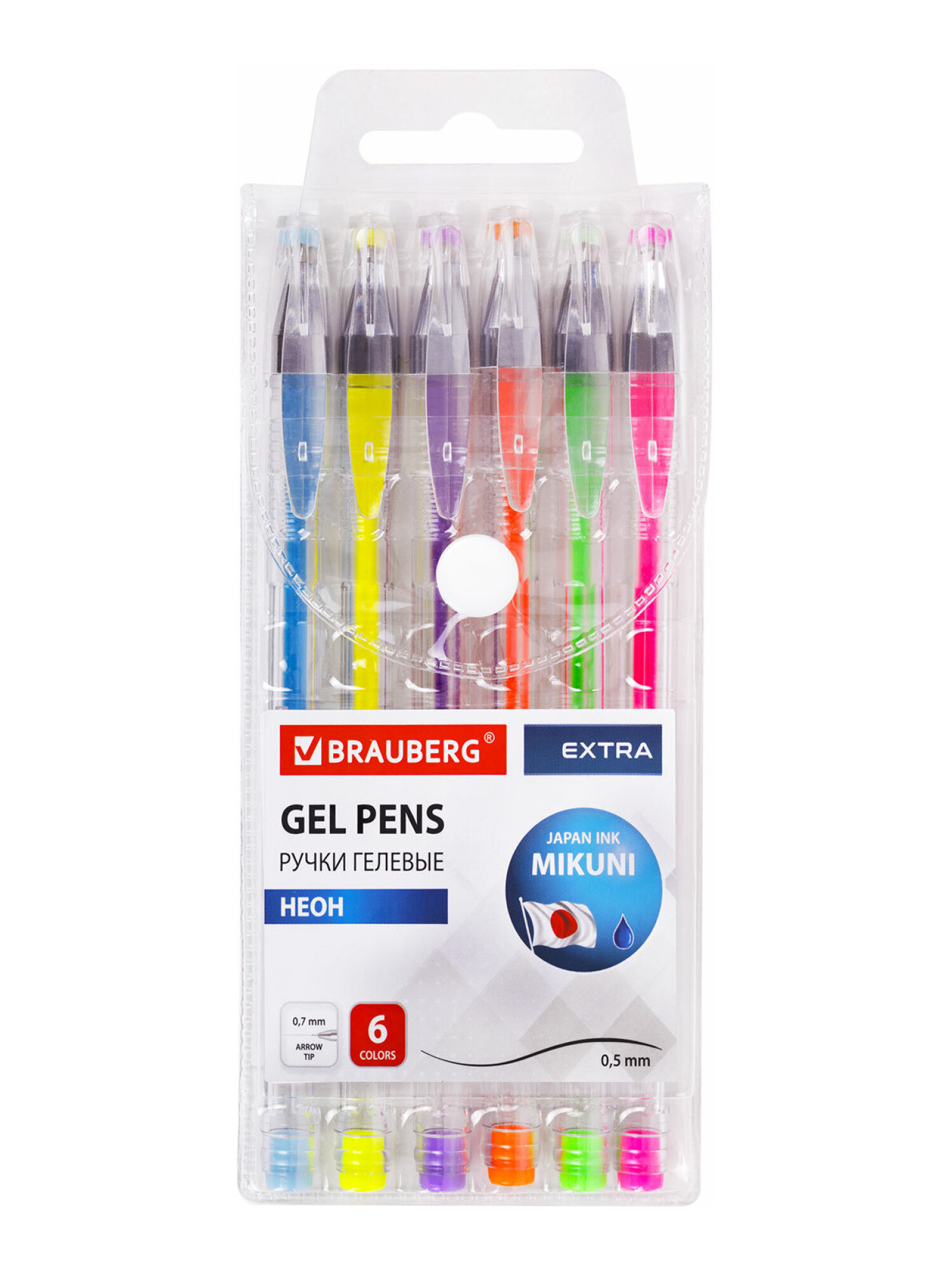 Ручка гелевая Brauberg 6 шт. - фото 6
