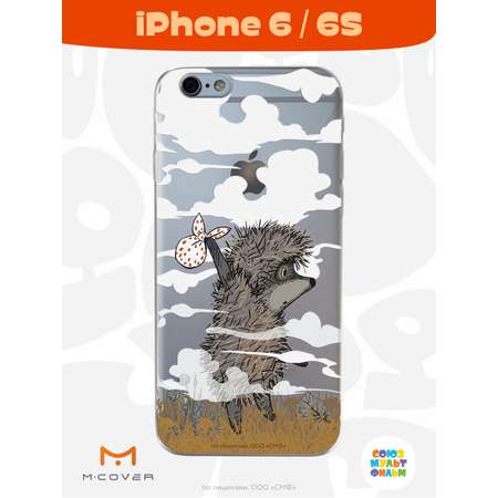 Силиконовый чехол Mcover для смартфона Apple iPhone 6S Союзмультфильм Ежик в тумане и дымка