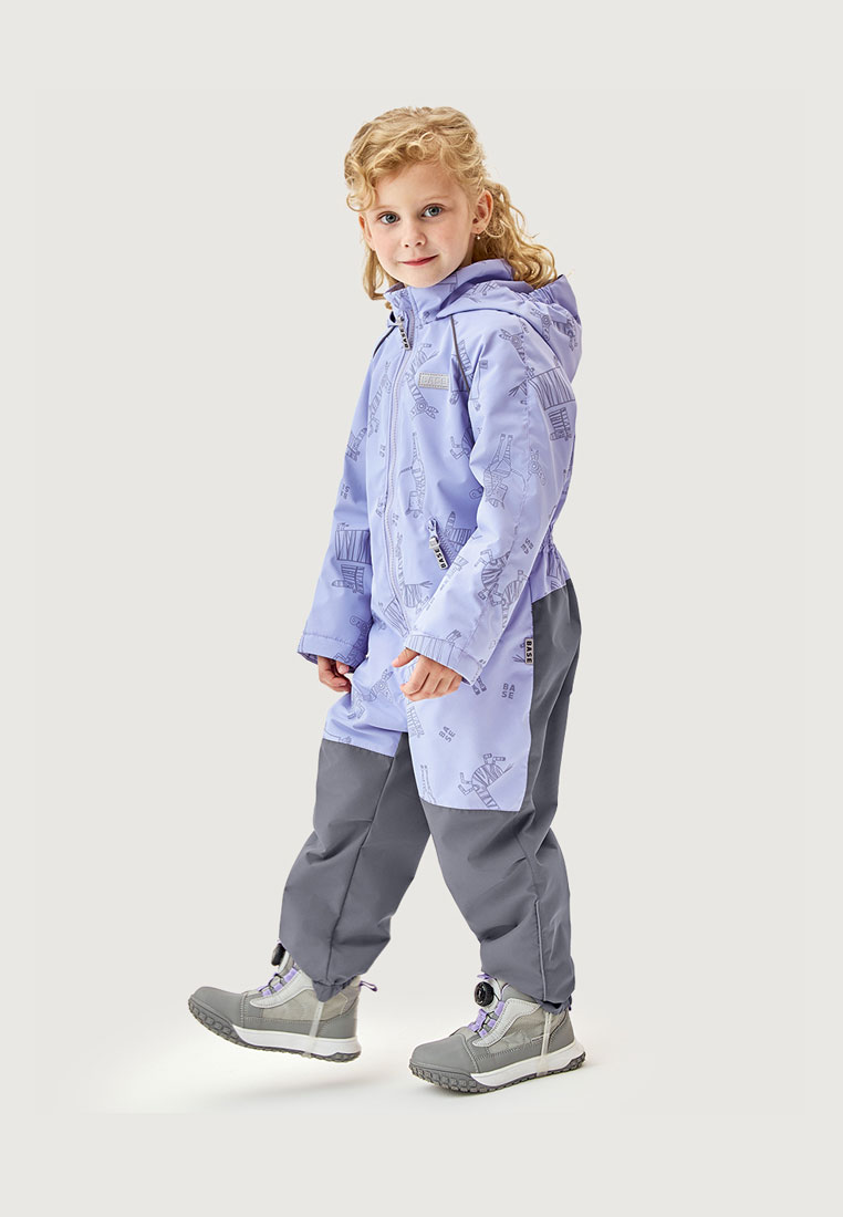 Комбинезон BASE by NIKASTYLE б8м10426 лаванда/серый - фото 8