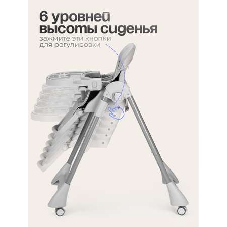 Стульчик для кормления Tomix Lucky V2 серый