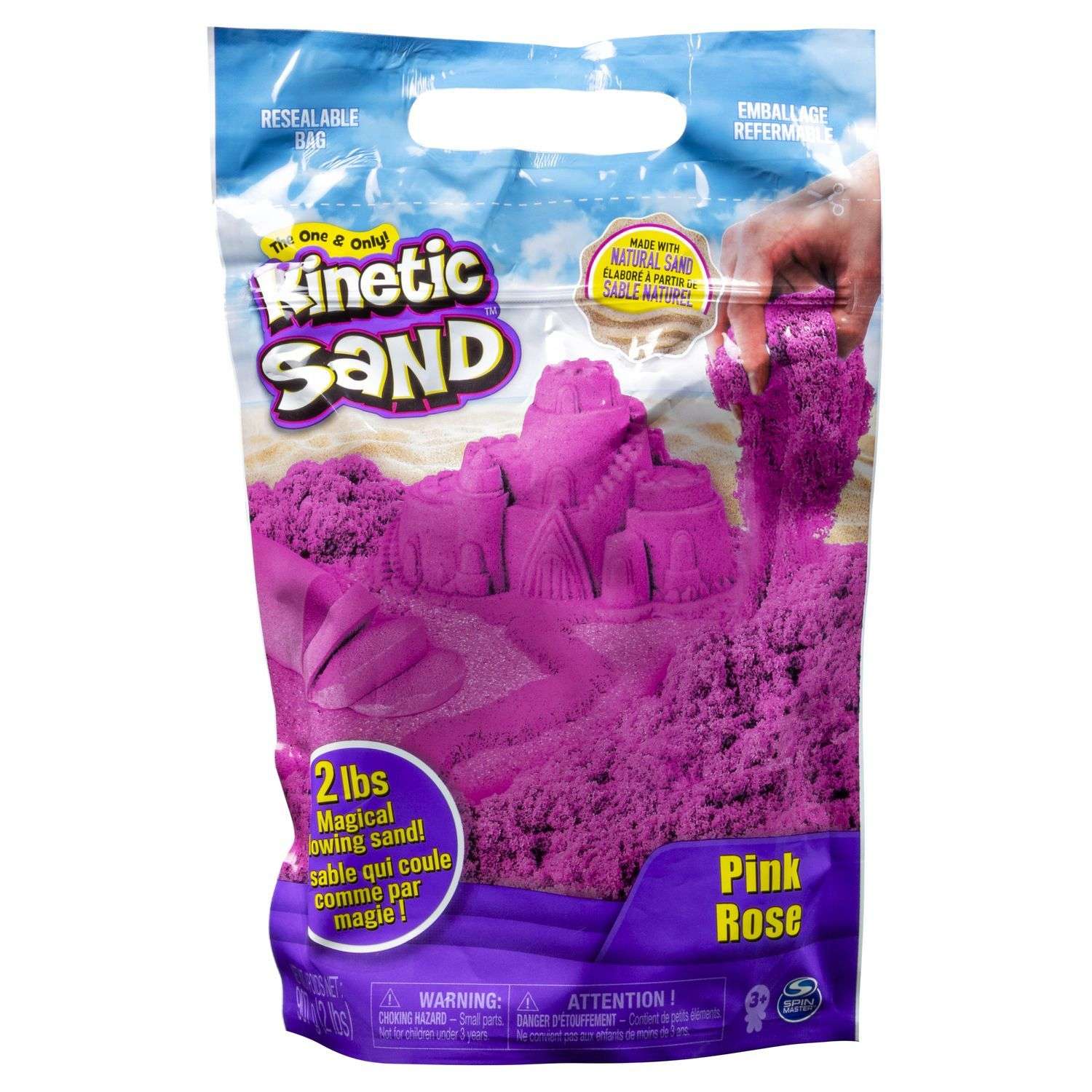 Кинетический песок Kinetic Sand 0.9 кг (розовый) - фото 1
