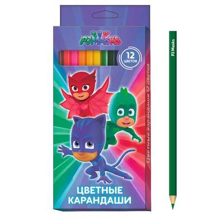Карандаши цветные PJ masks 12 шт.