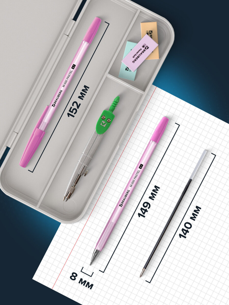 Ручка шариковая Brauberg 50 шт. - фото 3