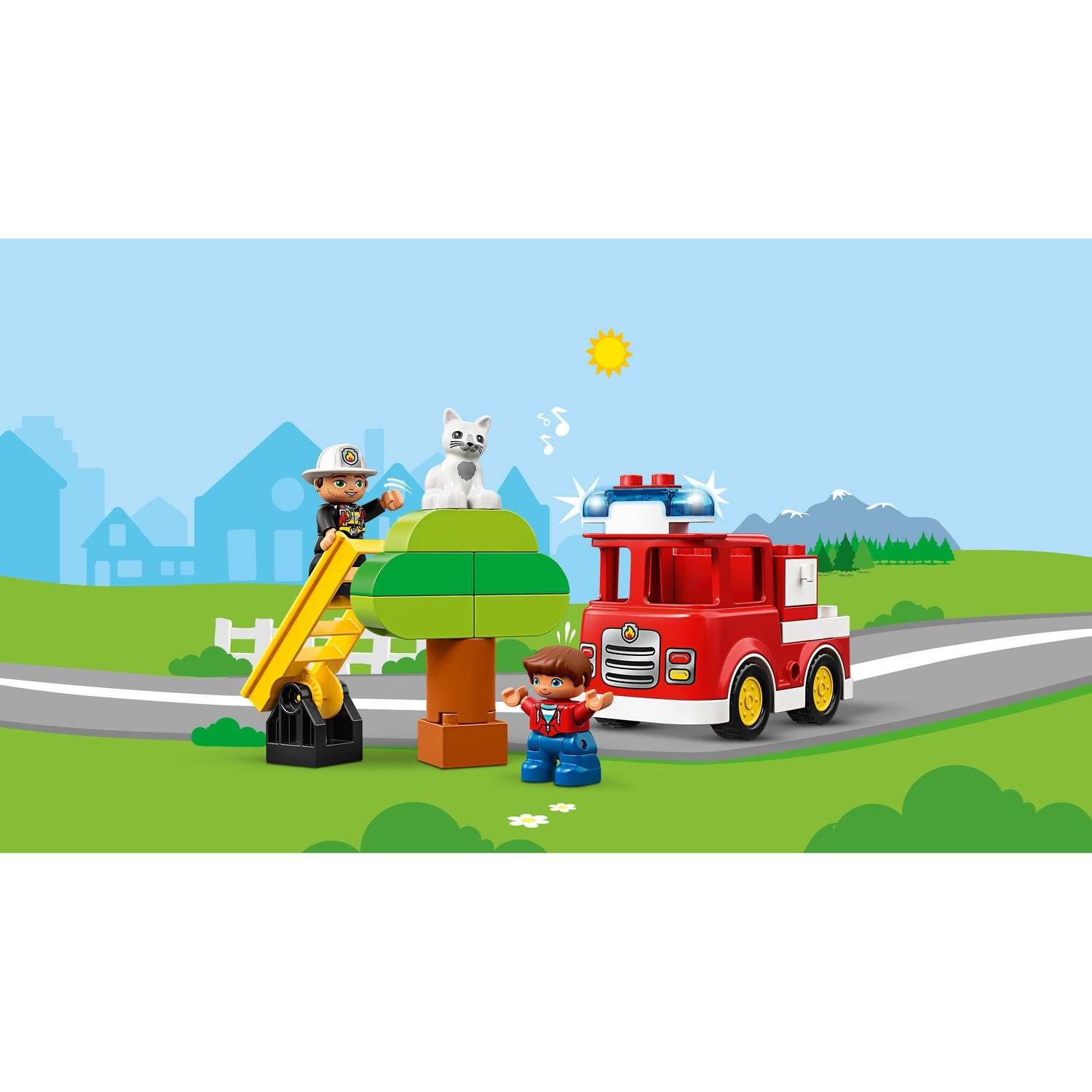 Конструктор LEGO DUPLO Town Пожарная машина блочный - фото 8