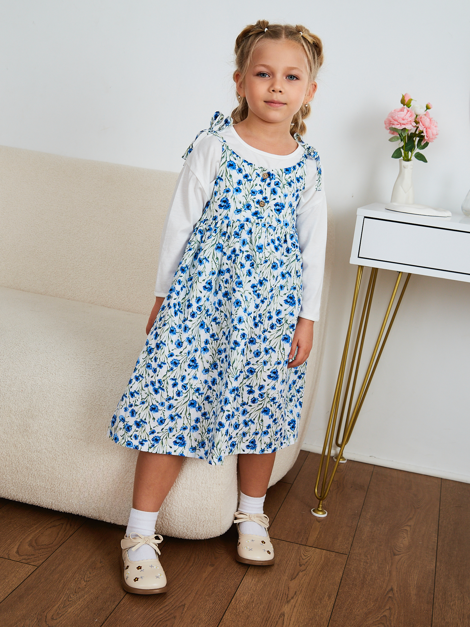 Сарафан MOUN сарафан_девочки_васильки - фото 14