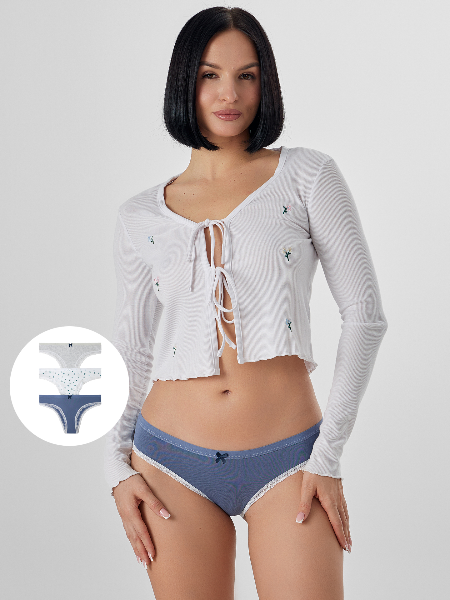 Трусы 3 шт Mark Formelle (Марк Формэль) 412281-3/индиго - фото 1