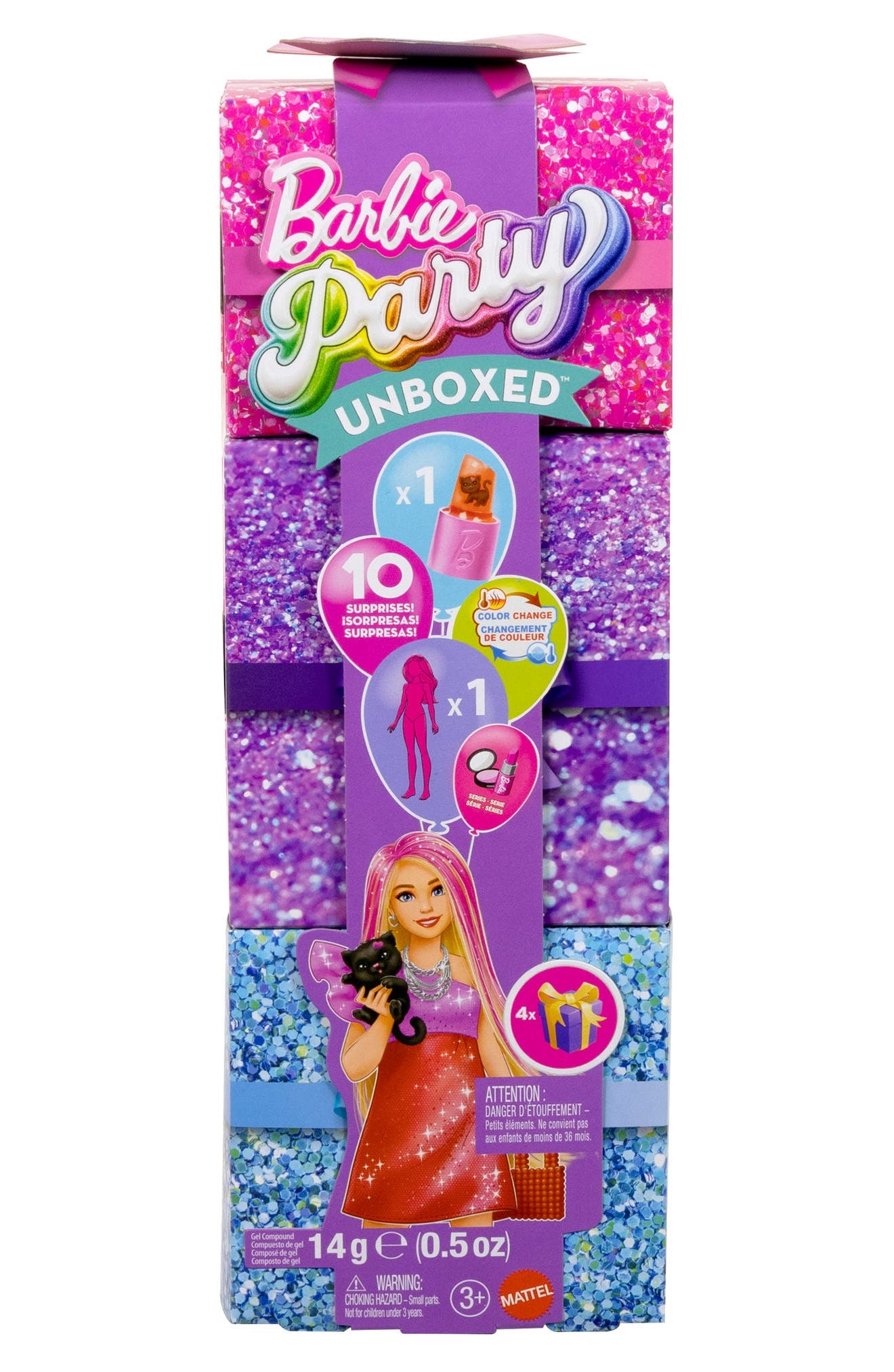 Кукла модельная Barbie шарнирная Mattel +10 сюрпризов высота 29 см JFY68 - фото 1