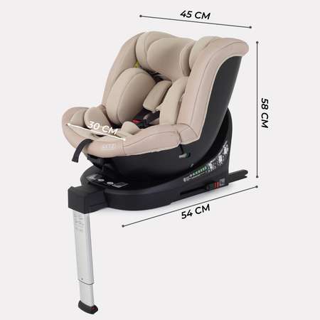 Автокресло MOWbaby STAGE Beige Isofix 0+/1/2/3 (0-36 кг)