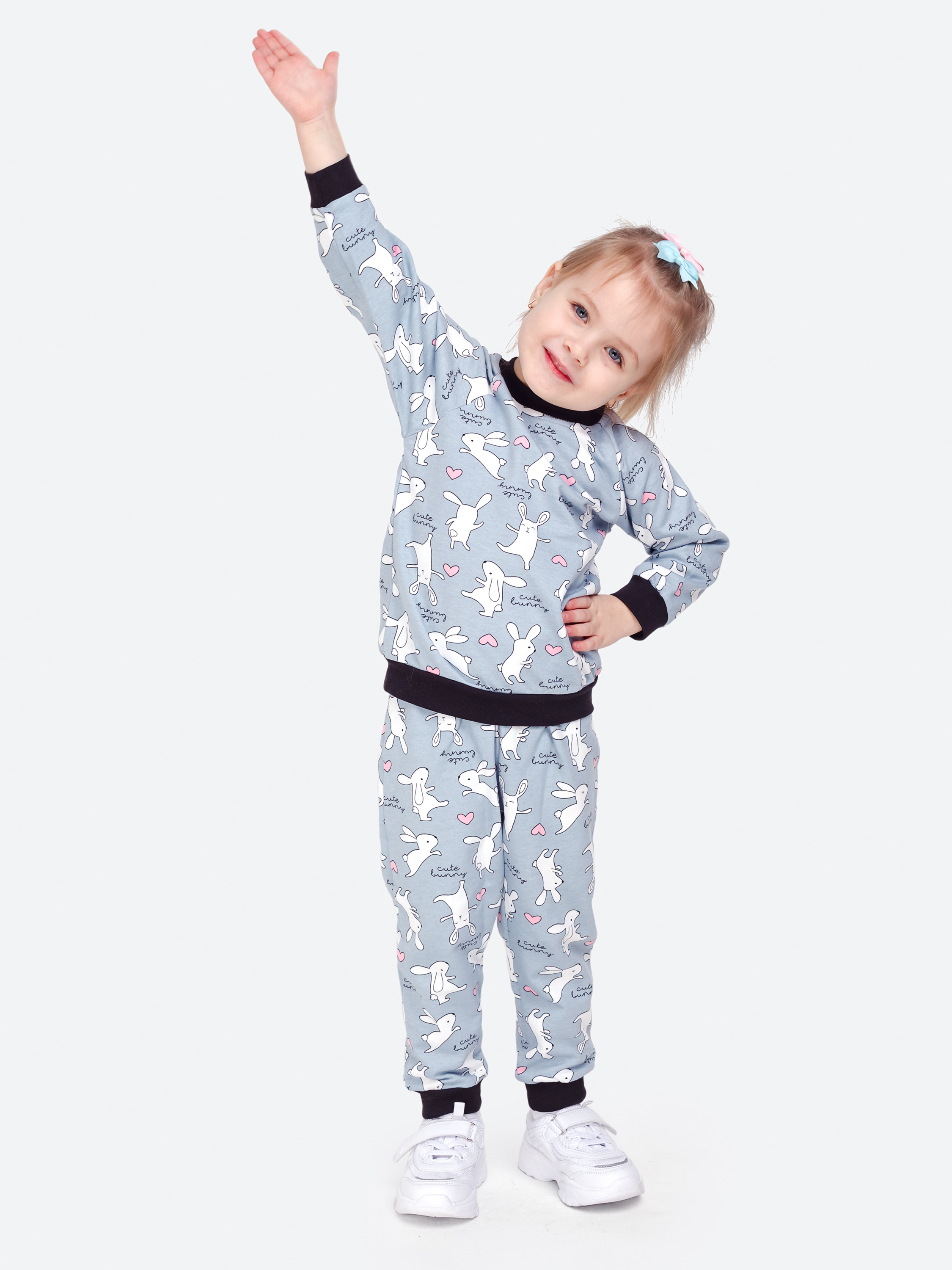 Костюм VEDDI 635ф-21/серый/зайка - фото 8