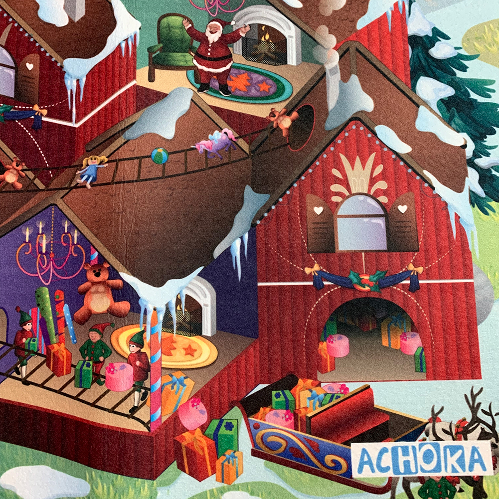 Детский складной коврик Achoka Арктика 150 x 100 см 1 шт. - фото 4