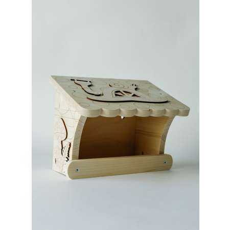 Кормушка для птиц Мухомор WOODING design набор с красками