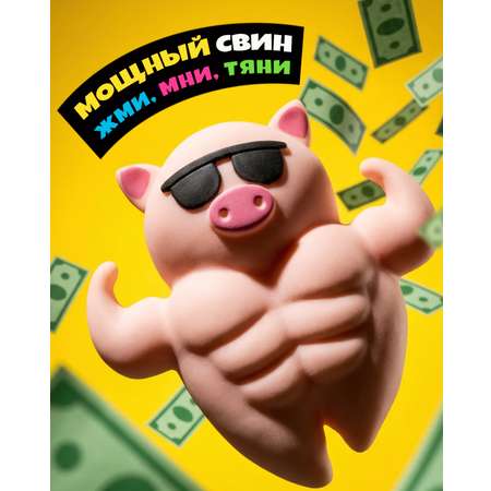 Игрушка-антистресс Крутой Замес сквиш Свинка тянучка для рук