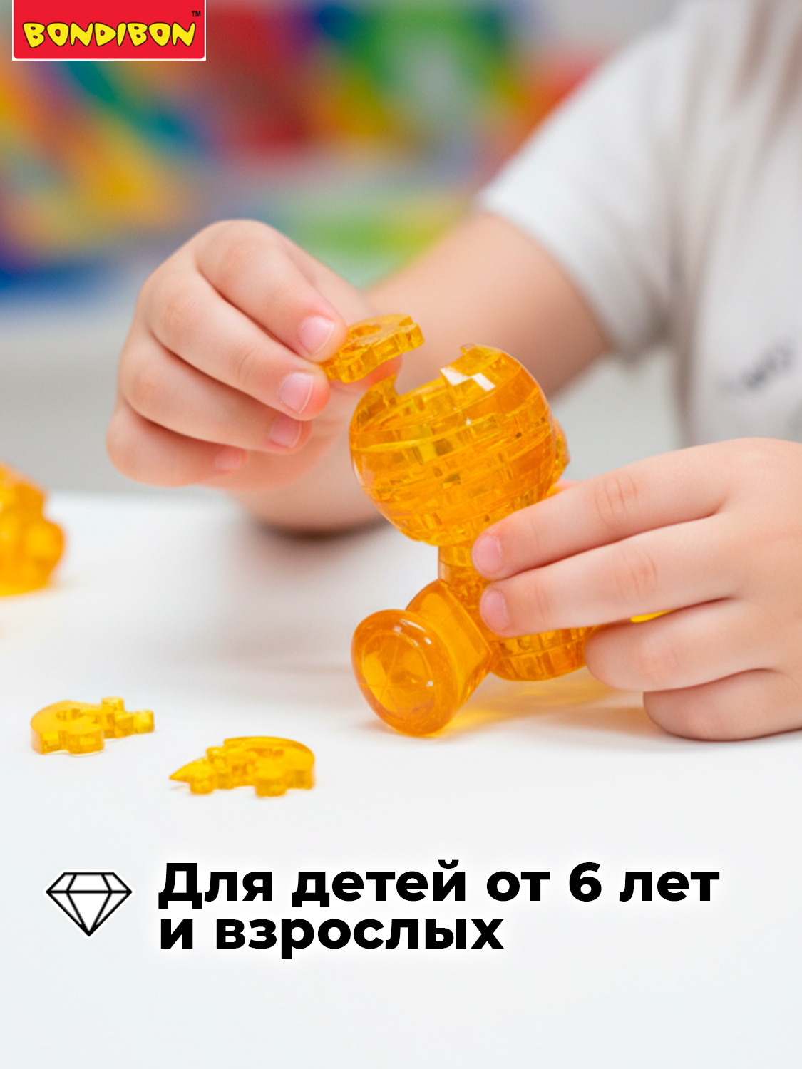 Пазл Bondibon кристаллический Мишка 3D - фото 3