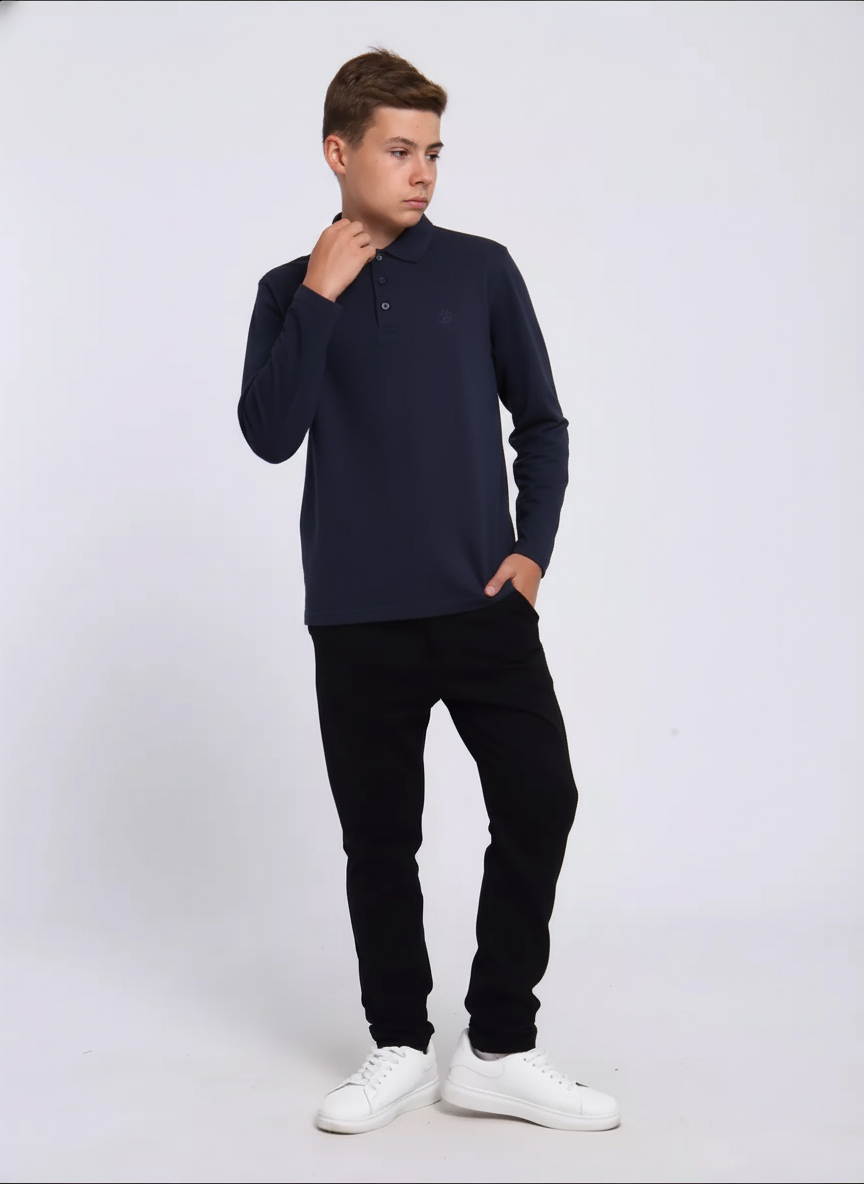 Поло ЛАДОШКИ Рубашка Василий темно-синий - фото 4