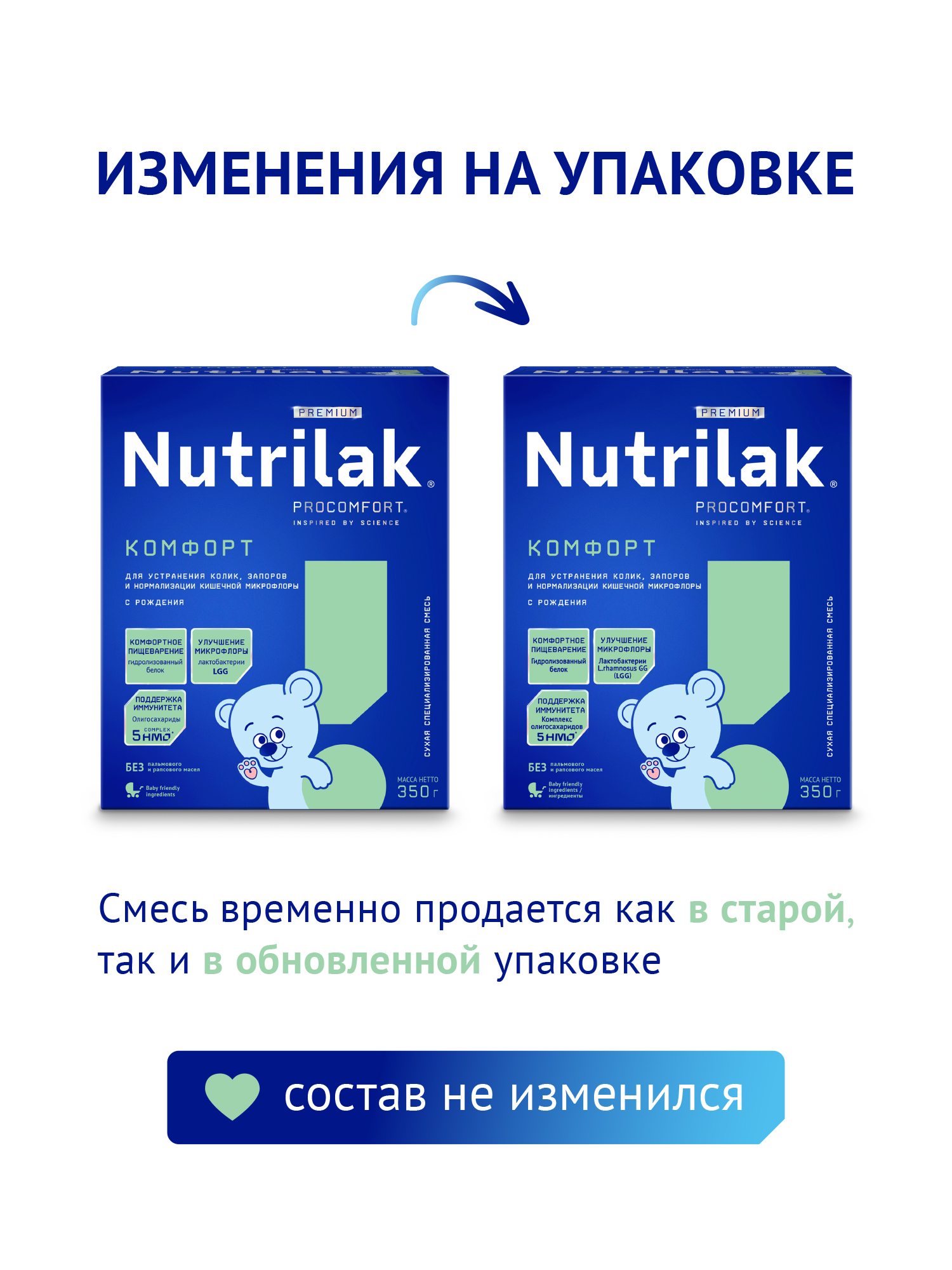 Смесь Nutrilak Premium Комфорт сухая специализированная 350г с 0месяцев - фото 2