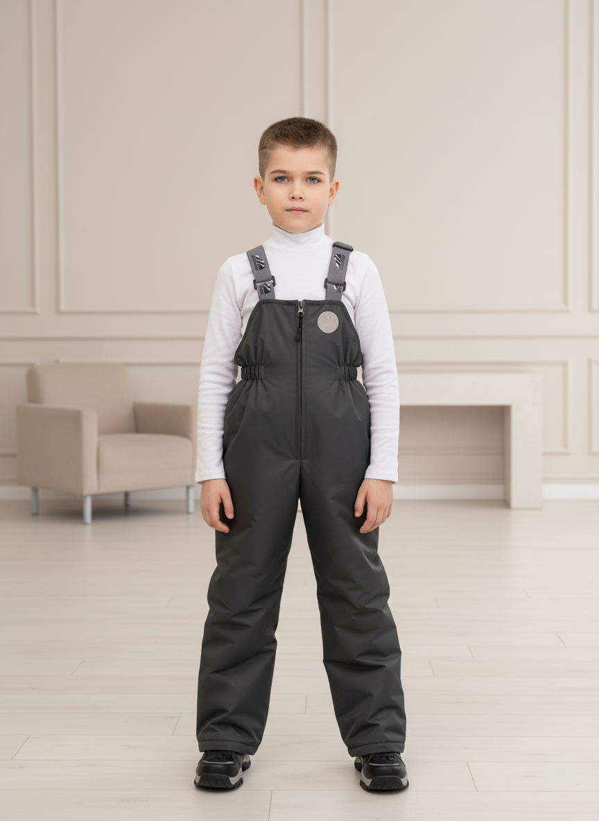 Полукомбинезон Arctic kids 60-013 серый - фото 1