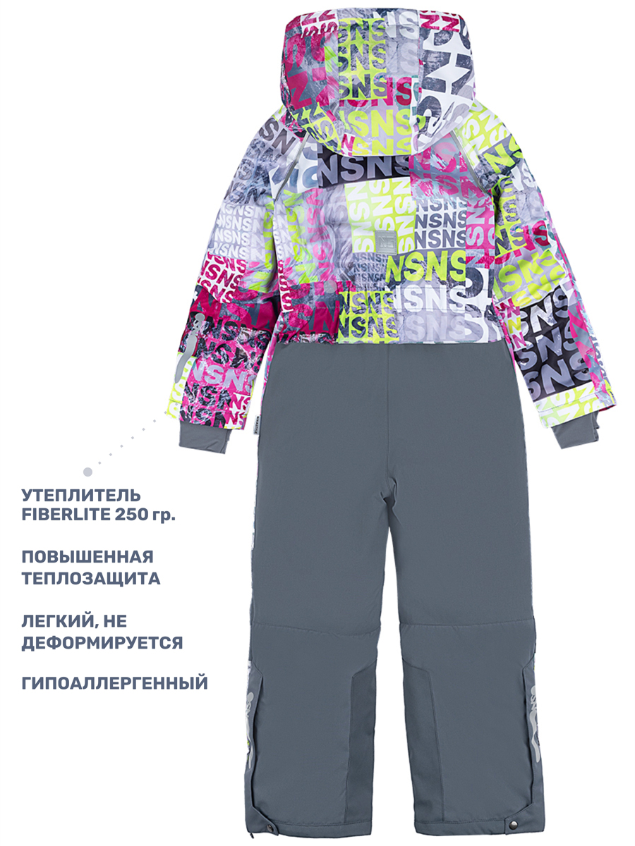 Комбинезон NIKASTYLE 8з2424 брусника/серый - фото 10