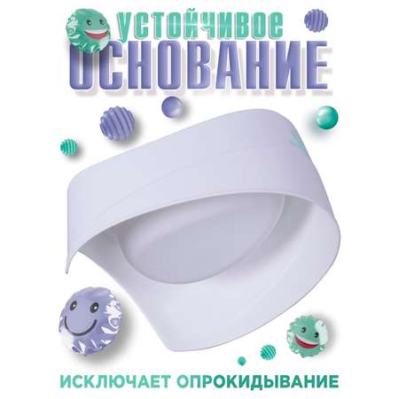 Горшок детский BabyCare Charly белый-мятный