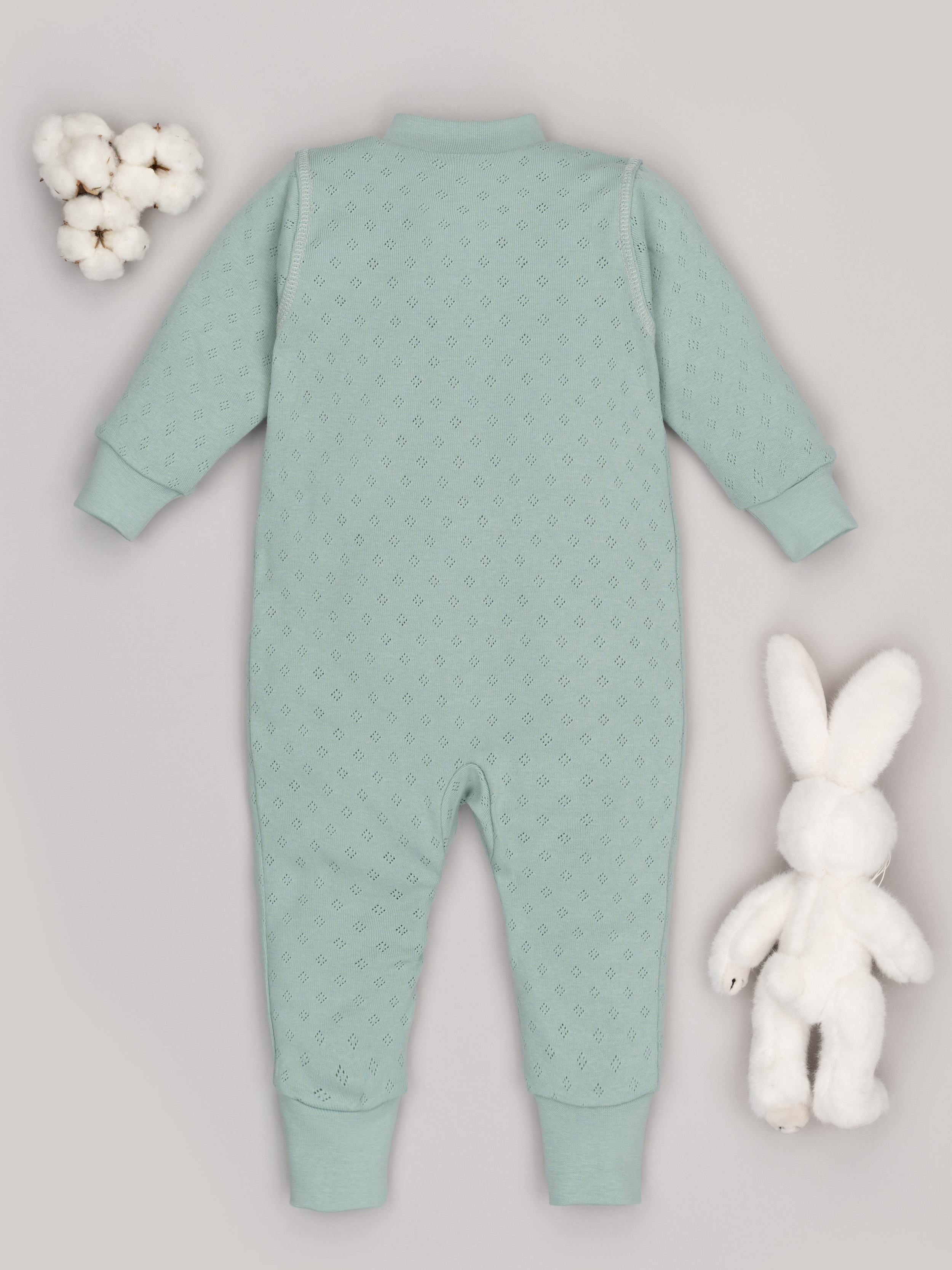 Комбинезон ТРИЯ 1022 ажурная рибана Soft туркус - фото 8