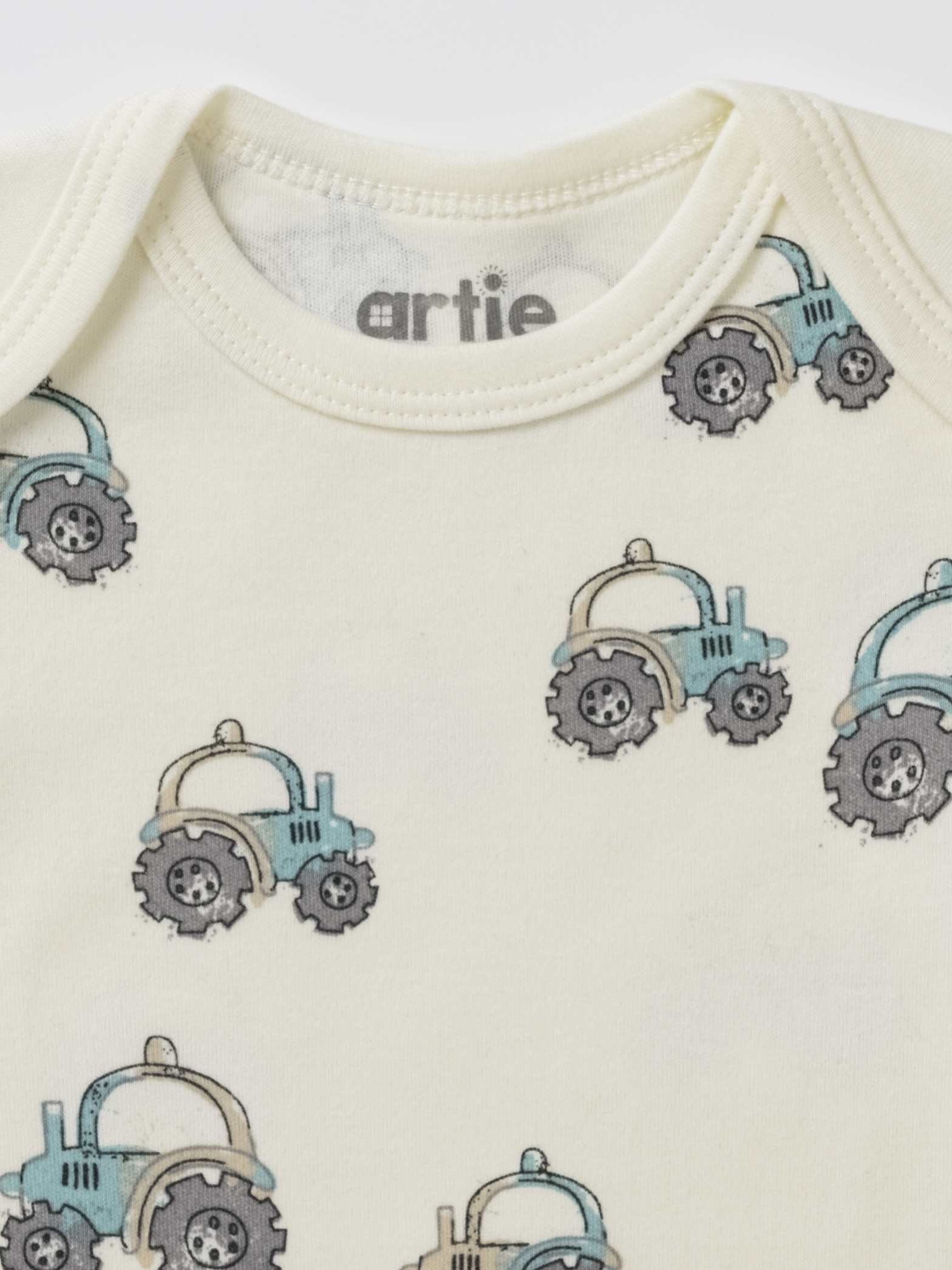 Боди 2 шт artie S25B17BK2-1490M/Молочный-бирюзовый - фото 3