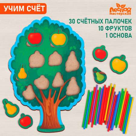 Рамка-вкладыш Лесная мастерская «Математическое дерево»