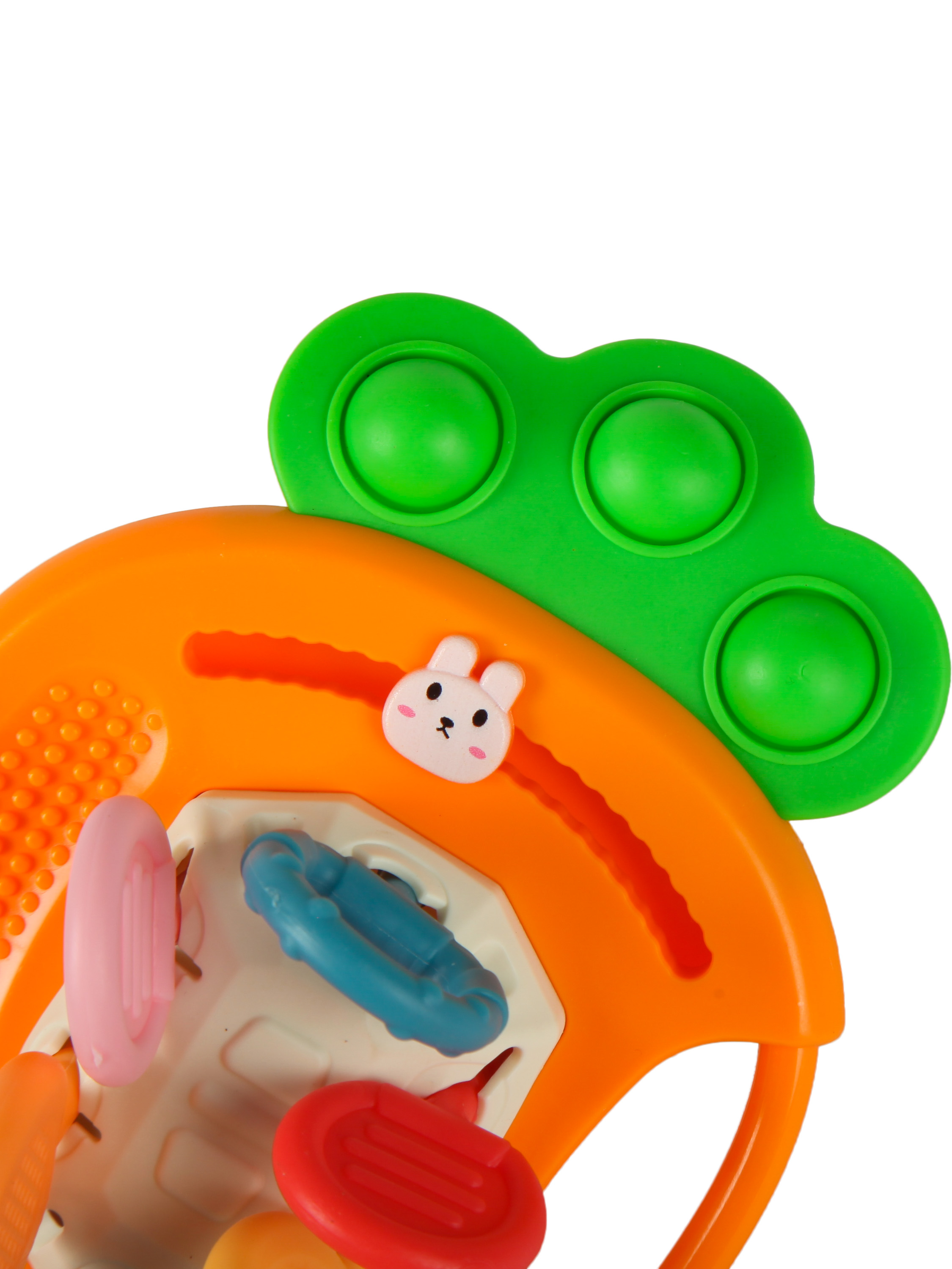 Игрушка BabyGo бизиборд Морковка-тянучка - фото 2