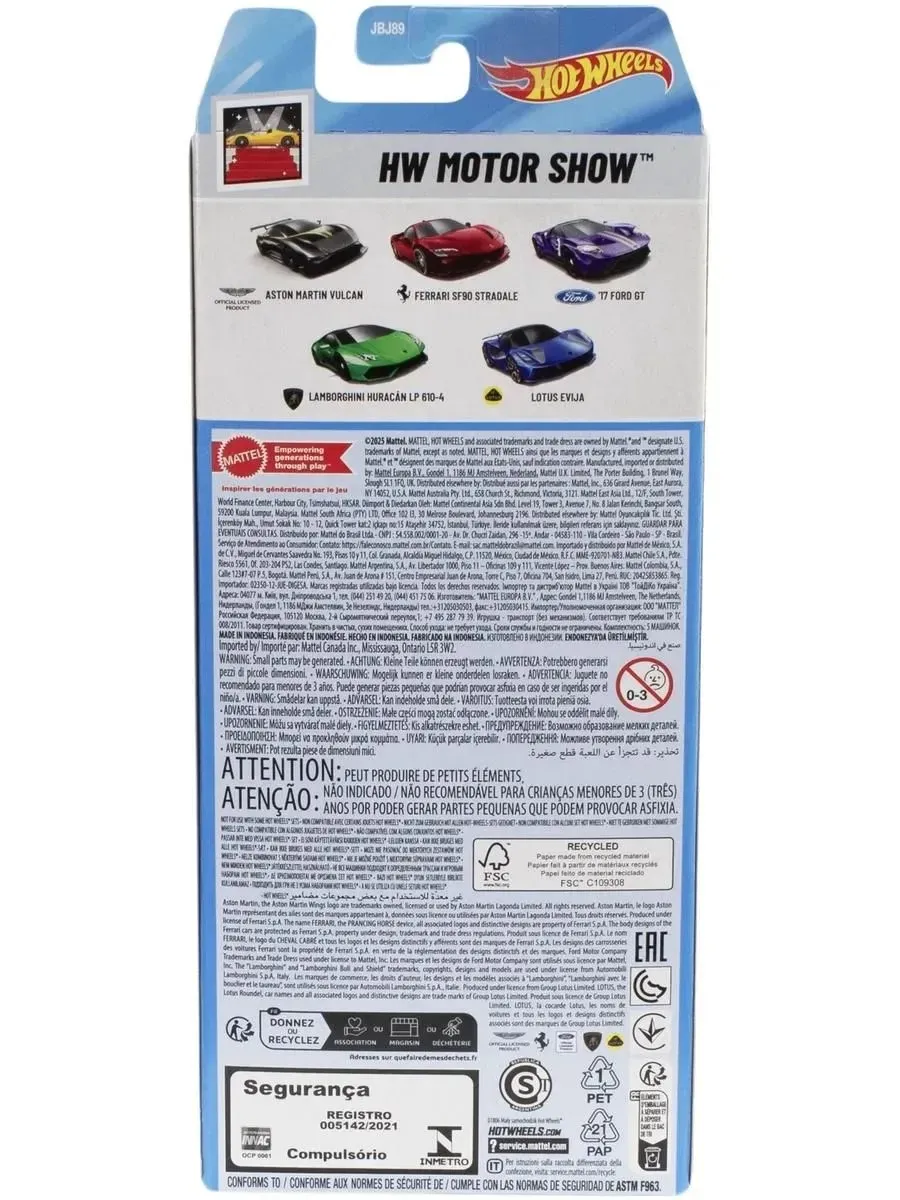 Автомобиль Hot Wheels Motor show 1:64 JBJ89 - фото 3